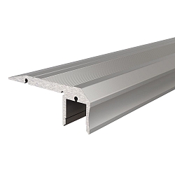 Treppenstufen-Profil AL-02-10, 10-11,3 mm LED Stripes, 1m, silber eloxiert