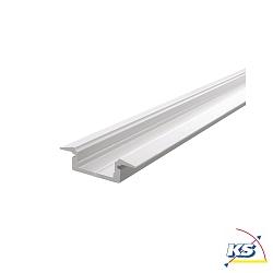 ET-01-10, flat T-profile for 10 - 11,3 mm LED stripes, 200cm, matt white