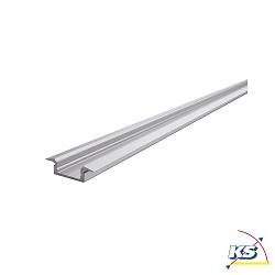 ET-01-12, flat T-profile for 12 - 13,3 mm LED stripes, 200cm, anodized aluminum