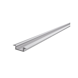 ET-01-12, flat T-profile for 12 - 13,3 mm LED stripes, 200cm, anodized aluminum