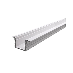 ET-02-12, hohes T-Profil f�r 12-13.3mm LED Strips, 200cm, matt-wei�