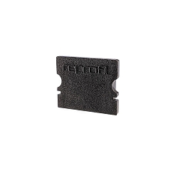 Endcaps P-AU-02-12, 18 mm, 2 items, black