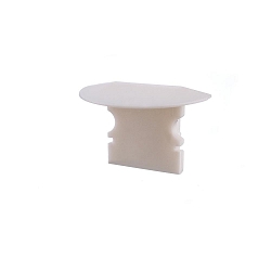 Endcaps P-ET-02-08, 23 mm, 2 items, white