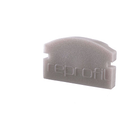 Endcaps f-AU-01-08, 14 mm, 2 items, grey