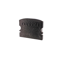 Endcaps f-AU-02-15, 21 mm, 2 items, black