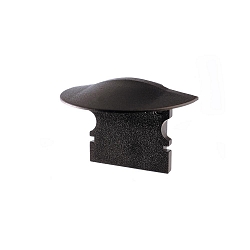 Endcaps f-ET-02-10, 25 mm, 2 items, black