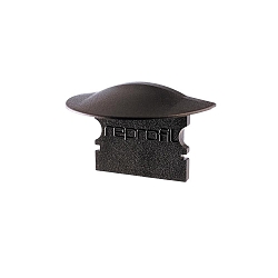 Endcaps f-ET-02-12, 27 mm, 2 items, black