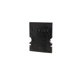 Endcaps H-AU-02-10, 16 mm, 2 items, black