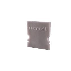 Endcaps H-AU-02-12, 18 mm, 2 items, grey