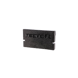 Endcaps H-AU-01-15, 21 mm, 2 items, black