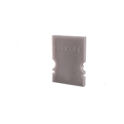 Endcaps H-AU-02-08, 14 mm, 2 items, grey