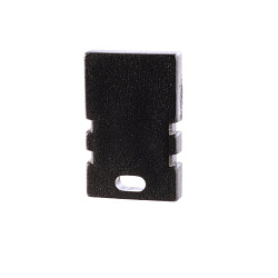 Zubeh�r f�r LED Profil H-AU-02-05 - Endkappe, 2 St�ck, schwarz