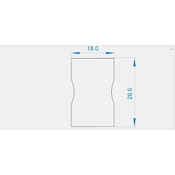 Endcaps H-AU-03-12 set 2 items, grey