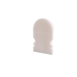 Endcaps R-AU-02-08, 14 mm, 2 items, white