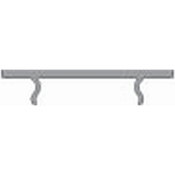 Abdeckung P-05-12, BxH: 31,96x1,5mm, wei�-satiniert, 200cm