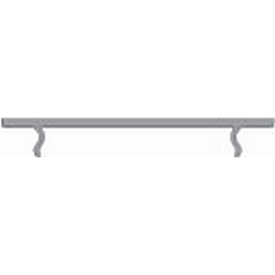 Abdeckung P-05-15, BxH: 46,21x1,5mm, wei�-satiniert, 200cm