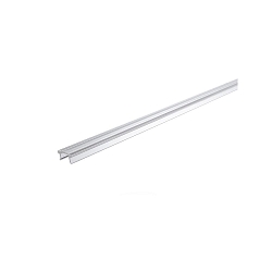 Zubeh�r f�r LED Profil - Abdeckung F-01-05 Flach, 200cm, klar, 95% Transmission