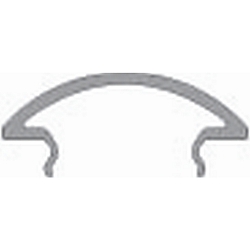 Abdeckung R-05-12, BxH: 31,96x8,65mm, wei�-satiniert, 200cm