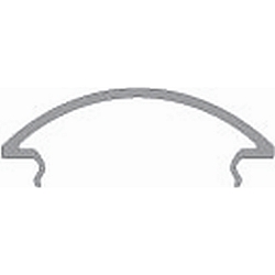Abdeckung R-05-15, BxH: 46,1x11,6mm, wei�-satiniert, 200cm