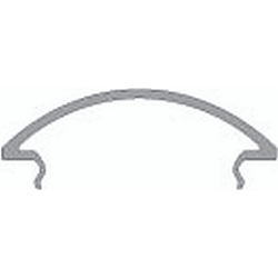 Abdeckung R-05-25, BxH: 60,2x14,5mm, wei�-satiniert, 200cm