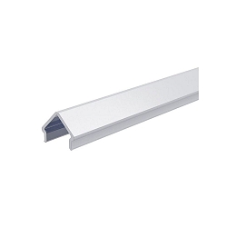 Profil Abdeckung E-01-08, Kunststoff, satiniert, 40% Transmission