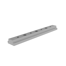 Universal slot nut / straight coupler set 2 items, silver