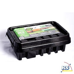 DRiBOX Kabelschutzbox / Verteilerbox Outdoor - IP55 - 28,5 x 15 x 11 cm, schwarz