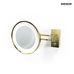 mirror with lighting BS 36 LED 3-fold IP 44, gold 