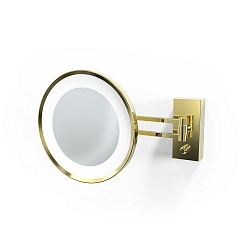 LED Wandkosmetikspiegel beleuchtet BS 36 3x, 7,5W, 4000K, Gold