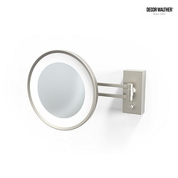 mirror with lighting BS 36 LED 3-fold IP 44, nickel satined 