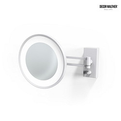 mirror with lighting BS 36 LED 3-fold IP 44, white matt 
