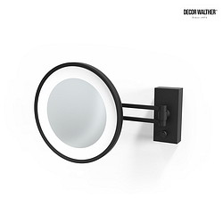 mirror with lighting BS 36 LED 3-fold IP 44, black matt 