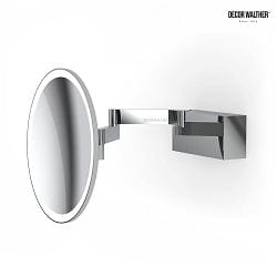mirror with lighting VISION R mirror with 5x magnification IP44, chrome 