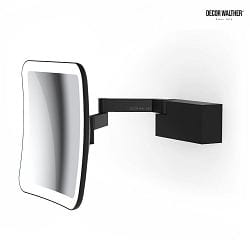 mirror with lighting VISION S mirror with 5x magnification IP44, black matt 