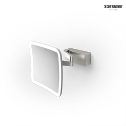 mirror with lighting VISION S mirror with 5x magnification IP44, stainless steel matt 