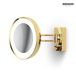 mirror with lighting BS 36 LED 7-fold IP 44, gold 