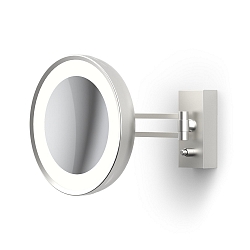 mirror with lighting BS 36 LED 7-fold IP 44, nickel satined 