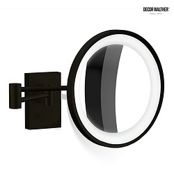 mirror with lighting BS 40 LED 10-fold IP 44, black matt 