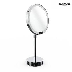 mirror with lighting JUST LOOK PLUS SR mirror with 5x magnification IP20, chrome dimmable