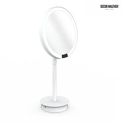 mirror with lighting JUST LOOK PLUS SR mirror with 5x magnification IP20, white matt dimmable