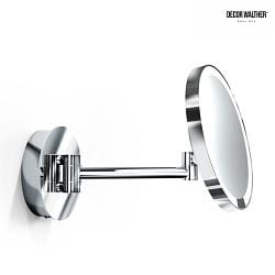 mirror with lighting JUST LOOK PLUS WR mirror with 7x magnification IP20, chrome dimmable