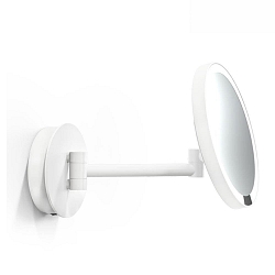 LED Wandkosmetikspiegel JUST LOOK PLUS WR, 7-fache Vergr��erung, 10W, 3000-5000K, 432lm, CRI>92, IP20, wei�/matt