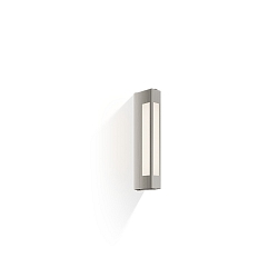 Wandleuchte BLOC 37, 2G11, 24W, IP44, Nickel satiniert