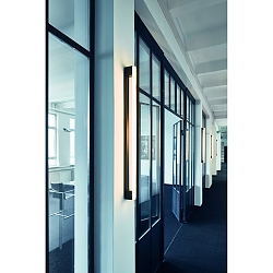 Wandleuchte OMEGA 200, S14s, 100cm, 2 Sockel, IP20, schwarz matt