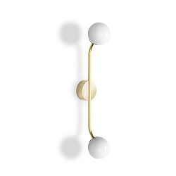 Wandleuchte PEP TWO, IP20, 2-flammig, G9, Gold matt