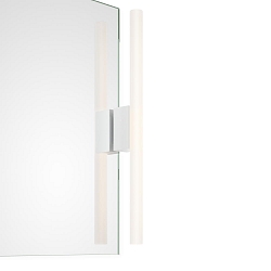 Spiegelleuchte OMEGA 1, 1x S14d, 30-60cm, 1 Sockel, IP20, wei� matt