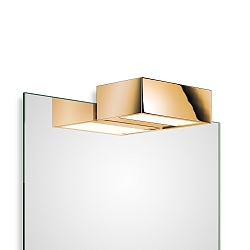 LED Spiegelleuchte BOX 1-15 N LED, 18.4W 3000K 2800lm, IP44, Gold 24 Karat