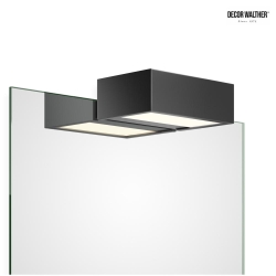 LED Mirror luminaire BOX 1-15 N LED, 18,4W, 3000K, 2800lm, IP44, black matt