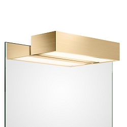 LED Spiegelleuchte BOX 1-25 N LED, 18.4W 3000K 2800lm, IP44, Gold matt 24 Karat