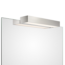 LED Spiegelleuchte BOX 1-40 N LED, 20.6W 3000K 3100lm, IP44, Nickel satiniert